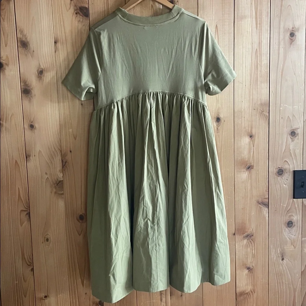 COS Olive Green Parachute Skater Slip Dress - S - Picture 6 of 7